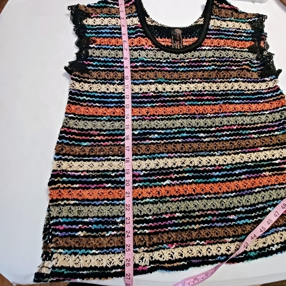 Free People New Romantics Crocheted Top Sz M - Picture 4 of 6